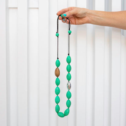 Prismatic Pod Necklace - Jade Green - PERFECTLY IMPERFECT