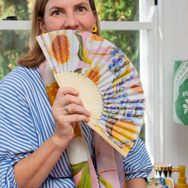 RO x Kate Quinn Lots of Lemons Hand Fan