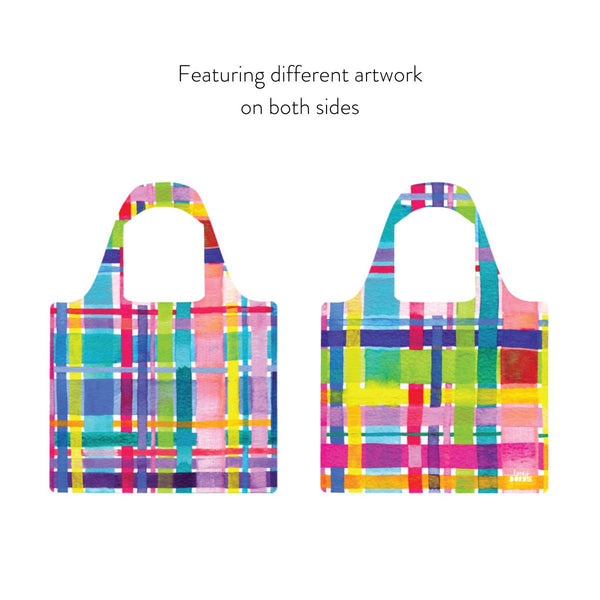 RO x Lordy Dordie Rainbow Gingham Reusable Shopping Bag
