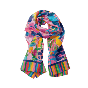 Rainbow Fields Modal Long Scarf