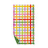 Colorful plaid patterned towel on a white background