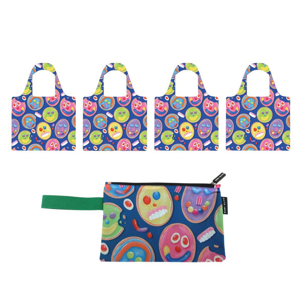 Tea Biscuit Shopper and Pouch Bundle