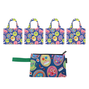 Tea Biscuit Shopper and Pouch Bundle
