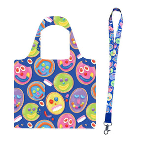 Tea Biscuit Shopper and Lanyard Bundle