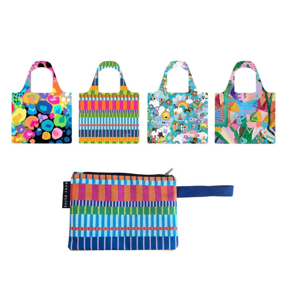 Bold + Bright Shopper and Pouch Bundle