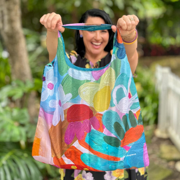 RO x Steph Chapman Edible Blooms Reusable Shopping Bag