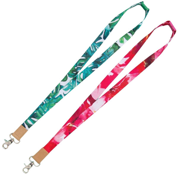 Watercolour Lanyards - Monstera Green