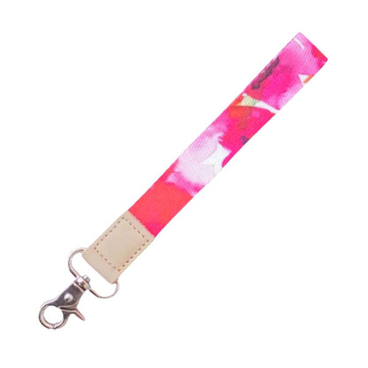 Watercolour Wrist Lanyard - Beach Rose