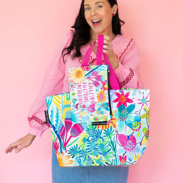 You're Awesome Tote Bag and Pouch Bundle