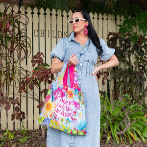 Australiana Florals Reusable Shopping Bag Bundle - Ruby Olive