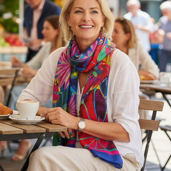 Blooming Hour Long Scarf - Scarf - Ruby Olive