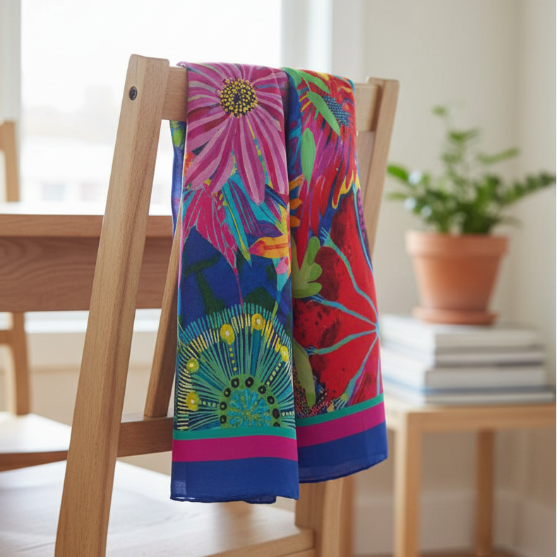 Blooming Hour Long Scarf - Scarf - Ruby Olive