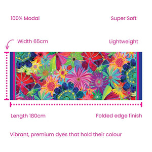 Blooming Hour Long Scarf - Scarf - Ruby Olive