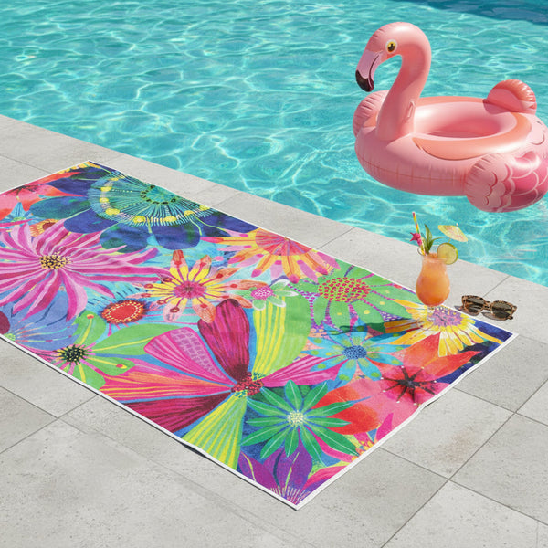 Blooming Hour Quick Dry Small Microfibre Towel - Towel - Ruby Olive