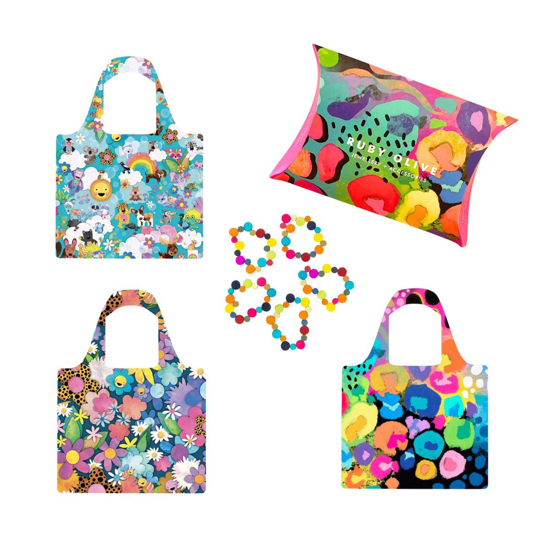 Bold + Bright Mum Shopper and Bracelet Bundle