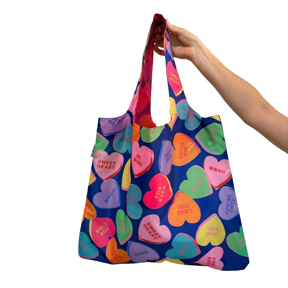 Candy Heart Reusable Shopping Bag - Bag - Ruby Olive