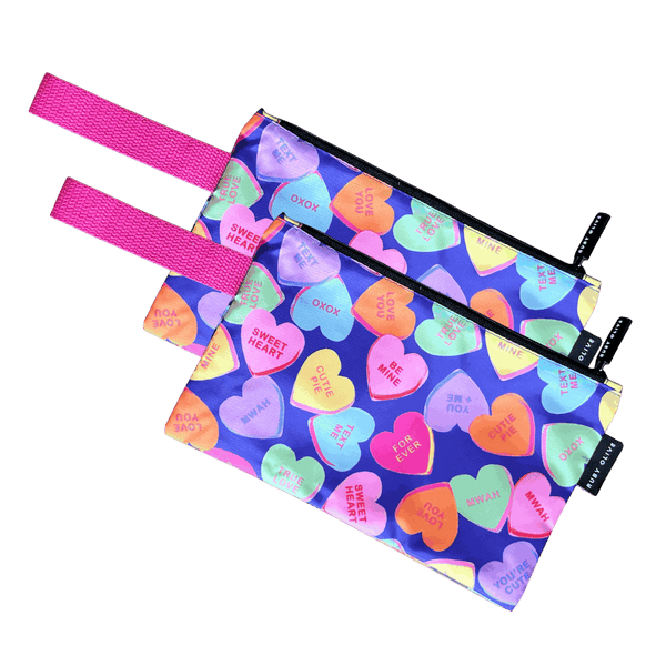 Candy Heart Small Pouch 2 Pack - Pouch - Ruby Olive