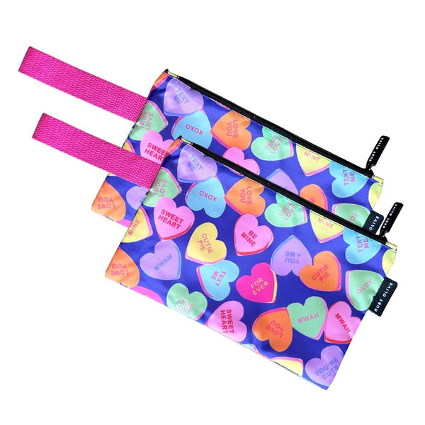 Candy Heart Small Pouch 2 Pack - Pouch - Ruby Olive