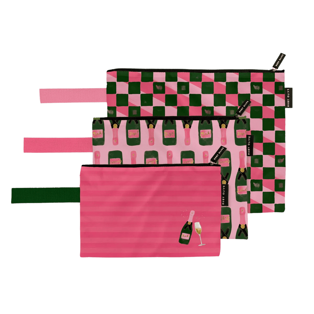 Champers, Darling Trio Pouch - Pouch - Ruby Olive