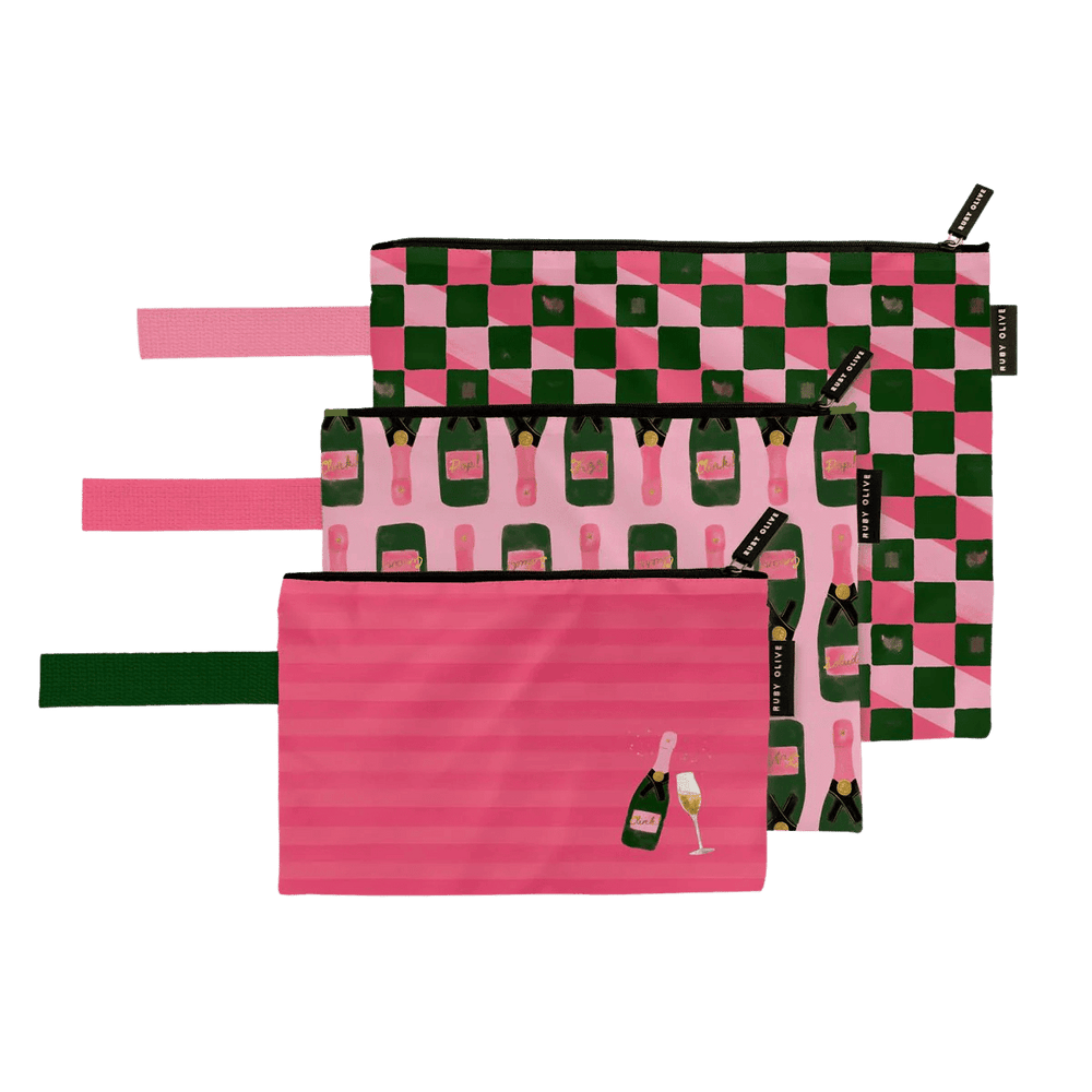 Champers, Darling Trio Pouch - Pouch - Ruby Olive