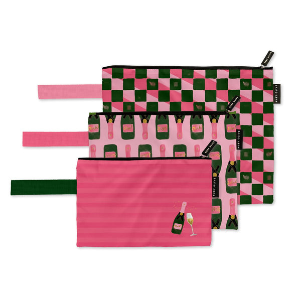 Champers, Darling Trio Pouch - Pouch - Ruby Olive