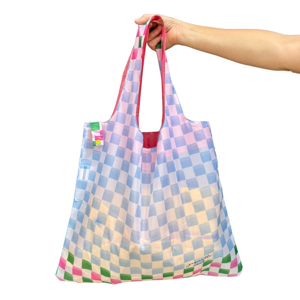 Check Mate Reusable Shopping Bag - Bag - Ruby Olive