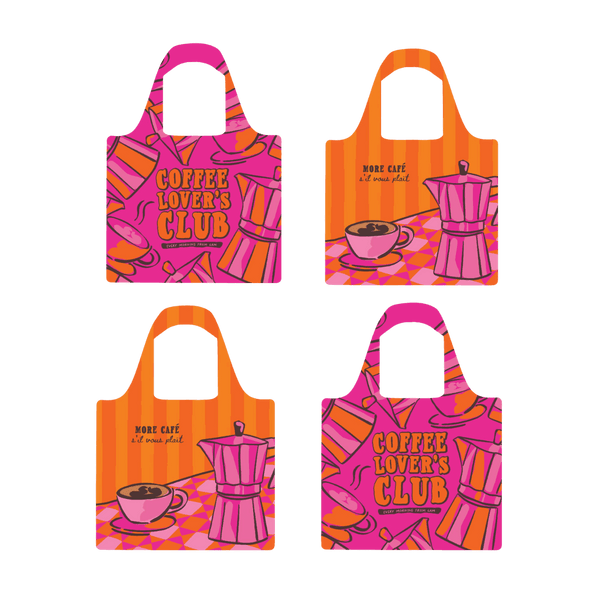 Coffee Lovers Club Reusable Shopping Bag Bundle - Bundle - Ruby Olive