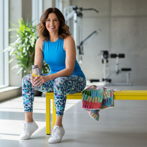 Colourful Chaos Quick Dry Small Microfibre Towel - Towel - Ruby Olive