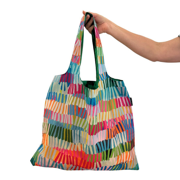 Colourful Chaos Reusable Shopping Bag - Bag - Ruby Olive