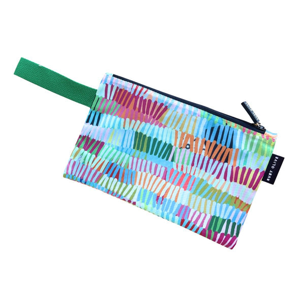 Colourful Chaos Shopping Bag and Pouch Bundle - Ruby Olive