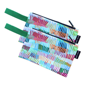 Colourful Chaos Small Pouch 2 Pack - Pouch - Ruby Olive