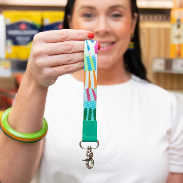 Colourful Chaos Wrist Lanyard - Lanyards - Ruby Olive
