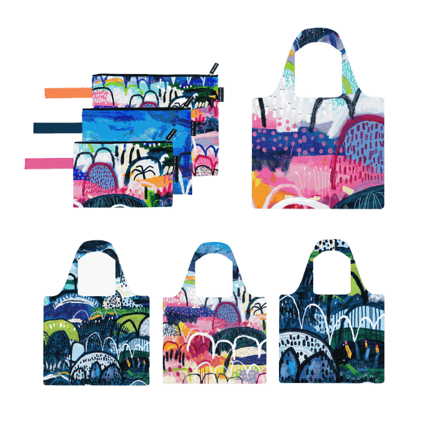 Dreamy Sundays Pouch Trio and Shopping Bag Bundle - Bundle - Ruby Olive
