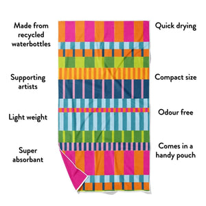 Feelin' Fine Quick Dry Small Microfibre Towel - Towel - Ruby Olive