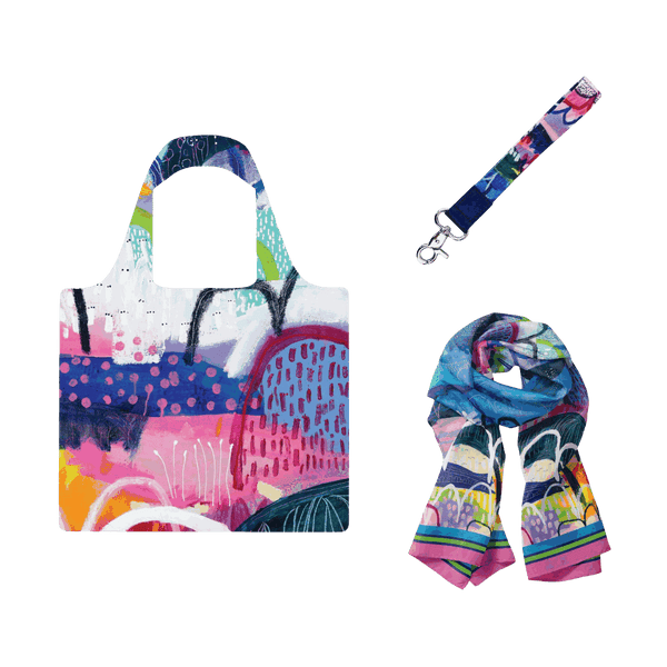 Fellwalks Bundle | Shopping Bag, Scarf & Keychain - Bundle - Ruby Olive