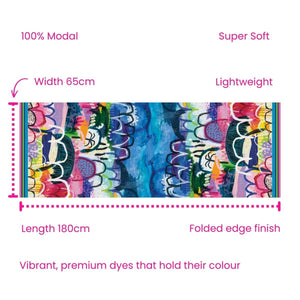 Fellwalks Modal Long Scarf - Scarf - Ruby Olive