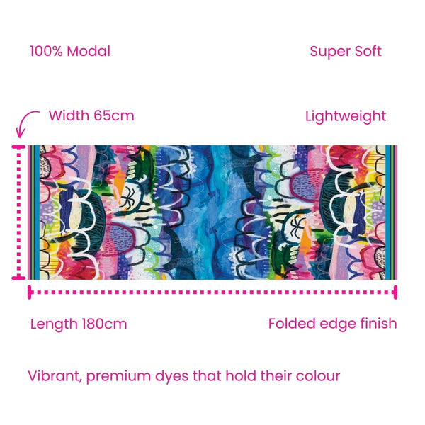 Fellwalks Modal Long Scarf - Scarf - Ruby Olive