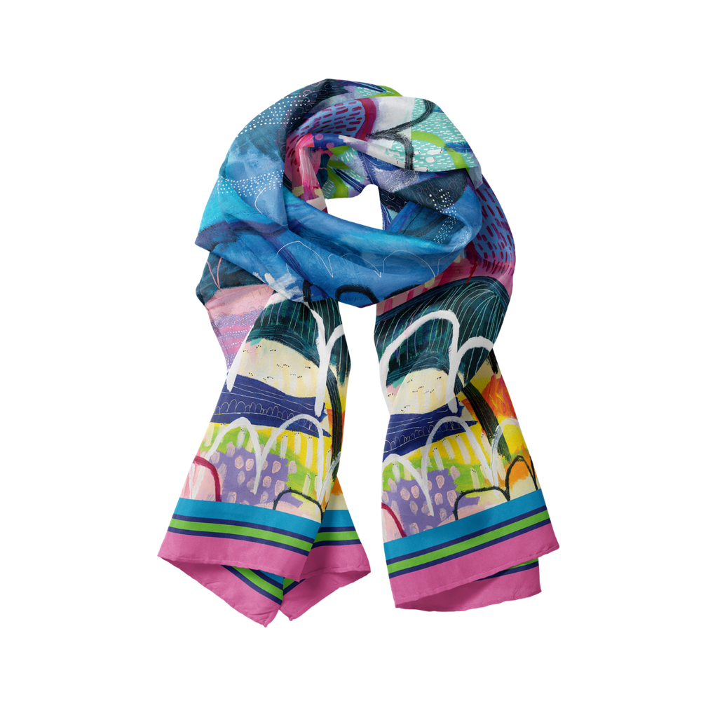 Fellwalks Modal Long Scarf - Scarf - Ruby Olive