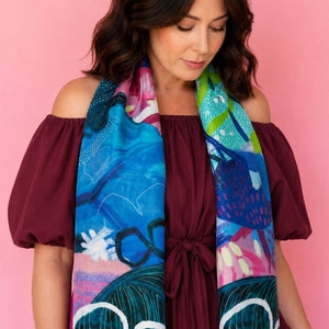 Fellwalks Modal Long Scarf - Scarf - Ruby Olive