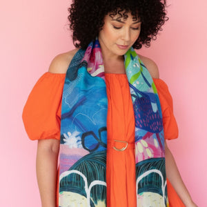 Fellwalks Modal Long Scarf - Scarf - Ruby Olive