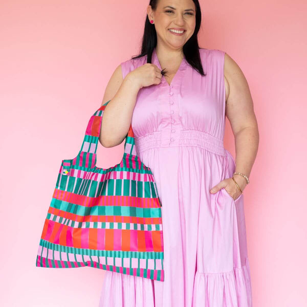 Festive Geo Reusable Shopping Bag - Bag - Ruby Olive