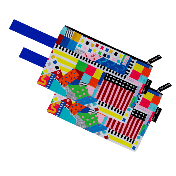 Floral Burst Small Pouch 2 Pack - Pouch - Ruby Olive