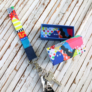 Floral Burst Wristlet Keychain - Keychain - Ruby Olive