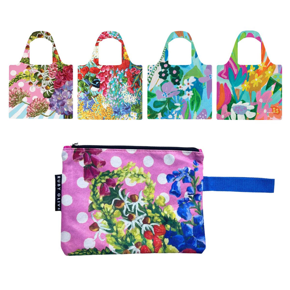 Floral Lover Shopper and Pouch Bundle