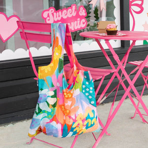 Flower Joy Reusable Shopping Bag - Bag - Ruby Olive