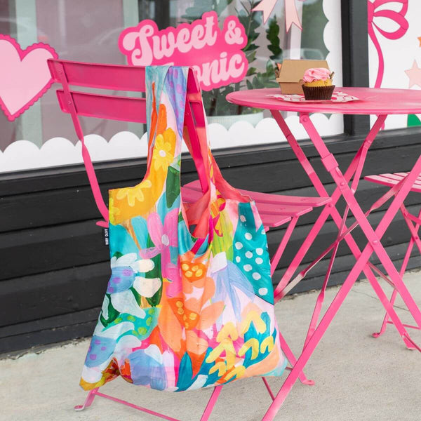 Flower Joy Reusable Shopping Bag - Bag - Ruby Olive