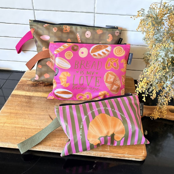 For the love of Carbs Pouch Trio - Pouch - Ruby Olive