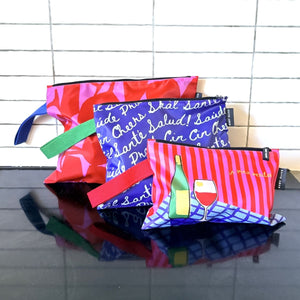 For the love of Wine Trio Pouch - Pouch - Ruby Olive