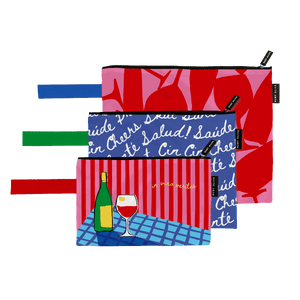For the love of Wine Trio Pouch - Pouch - Ruby Olive