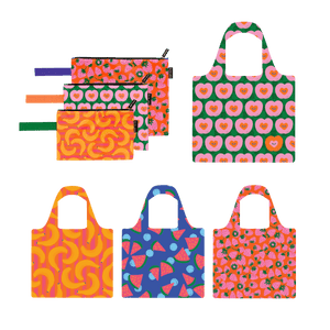 Fruit Salad Pouch Trio and Shopping Bag Bundle - Bundle - Ruby Olive